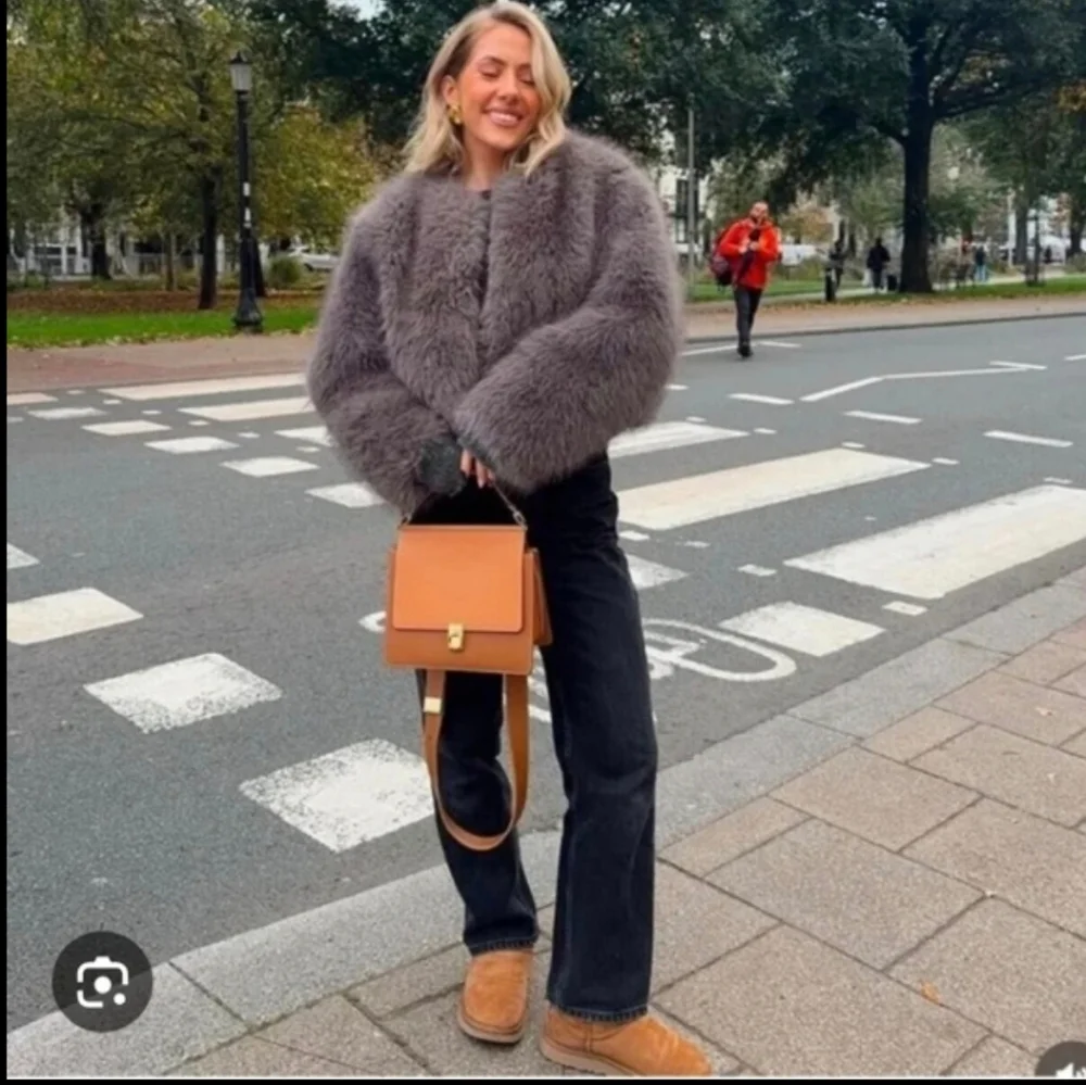 ZARA CROPPED FAUX FUR JACKET Size XS and S